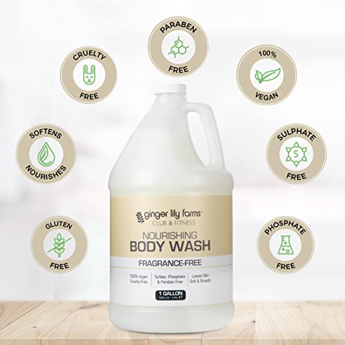 Ginger Lily Farms JDFHFHD2861 Club & Fitness Nourishing Body Wash, 100% Vegan & Cruelty-Free, Bath & Shower Gel thumb #3