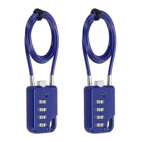 Candado combinado con cable flexible de 20 pulgadas y combinación de 4 dígitos 2