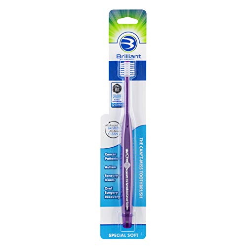 Brilliant Brilliant Special Soft Toothbrush for Post Chemo, Surgery, Compromised Oral Health, Violet, 1 Count, Violet