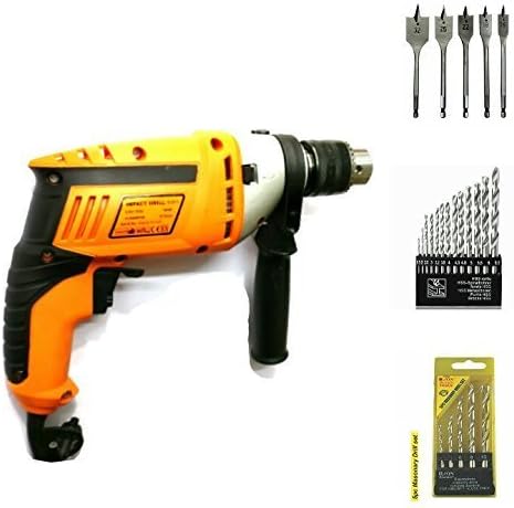 TOOLSCENTRE KROST 3324 13 mm Heavy Duty 500 Watt Hammer Drill Machine with Reverse/Forward and Speed Control Facility, Orange