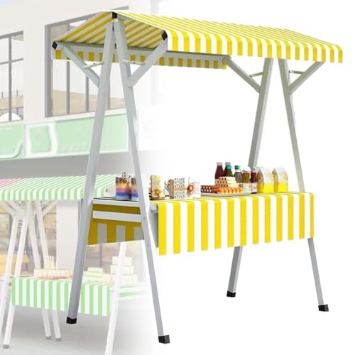 Stand de vente en bois avec auvent pour exposer facilement sur les foires