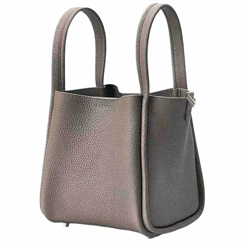 Women's Classic Design Luxury Leather Bag Soft Handbag Fashion Multi functional Bucket Bag Elegant Handbag