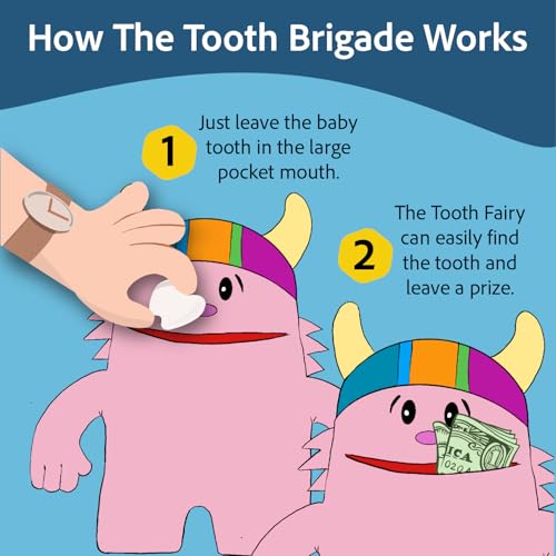 Ollie Monster Tooth Fairy Pillow and Book Set | 8