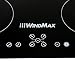 Windmax New 23 inch 220V 6800W Induction Hob 4 Burner Stoves Glass Plate Cooktops