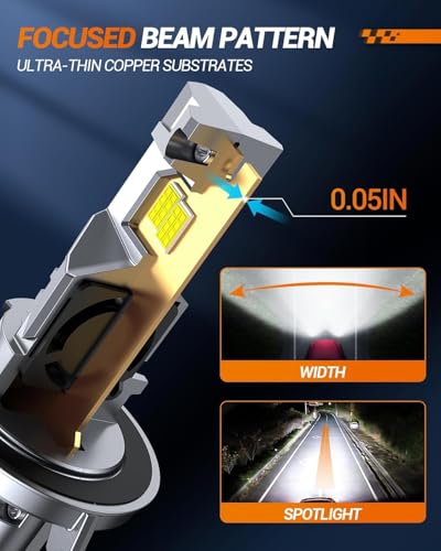 Image of SEALIGHT F1 H13 H10 Light Bulbs Combo, 60000LM 6500K Ultra-Brigh 1:1 Design 9008 H13 Bulbs and 9145 H10 LED Fog Light Bulbs for F150 2004-2014, Quick Install, Plug and Play, Pack of 4