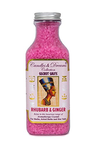 Preisvergleich Produktbild Badezusatz für Whirlpool / Spa / Badewanne, parfürmierte Kristalle, Aromatherapie (Rhabarber & Ingwer)