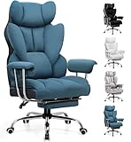 ゲーミングチェア ファブリック オットマン 200-BLUE