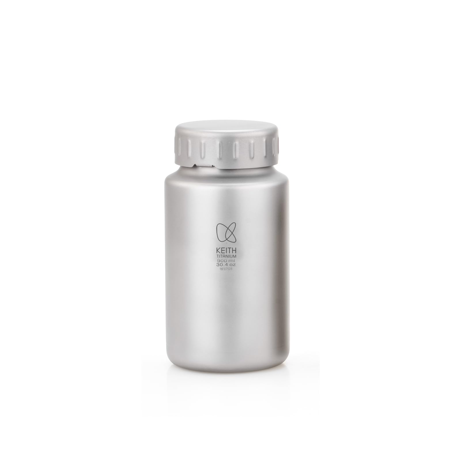 Keith Titan-Wasserflasche, leicht, weite Öffnung, Camping-Wasserflasche, Becher, Wandern, Klettern, Radfahren, mit Aufbewahrungstasche (900ml Ti3035)