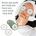 SOESFOUFU 200pcs Non-woven Cucumber Print Eye Pads for Women Breathable Eye Care Pads for Skincare Gentle Hydrating Covers for Facial Use Suitable for All Skin Types