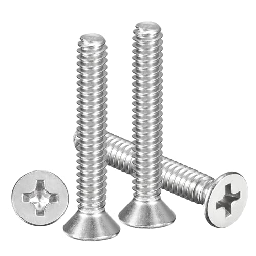 METALLIXITY boulons Phillips tête plate #10-24x1-1/4" acier 304 30 unités