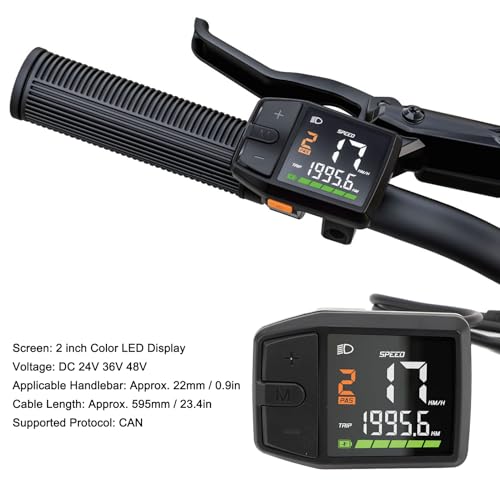Pantalla LED para bicicleta eléctrica Bafang panel de control IP65 3