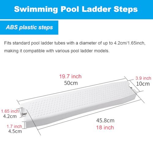 Escalera para piscina elevada de acero inoxidable 304 miniatura 4