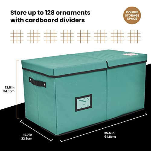 image for Holiday Cheer Premium Christmas Ornament Storage with 8 Tray - Christm