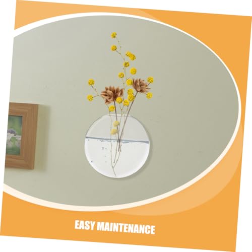 Macetero de pared florero de pared transparente juego de hidroponía 4