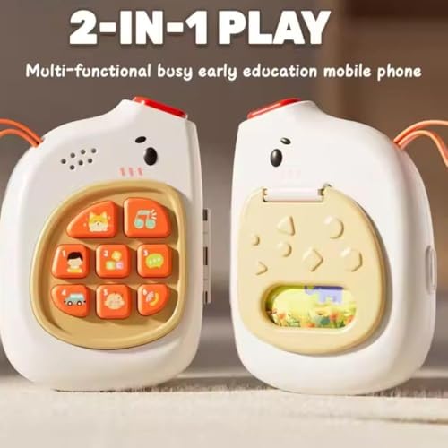 Image of Busy Cube for Kids Montessori Toy Sensory Busy Board Travel Toy for Toddlers (Phone Busy Cube)