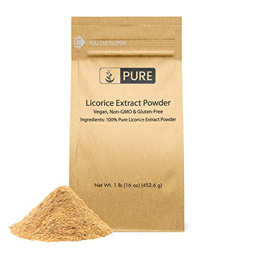 Pure Licorice Root Extract Powder (1 lb) Non-GMO & Gluten-Free, Filler-Free, Vegan, Made in USA, Eco-Friendly Packaging