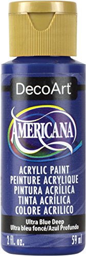 Image of DecoArt DA100-3 Americana Acrylic Paint, 2-Ounce, Ultra Blue Deep