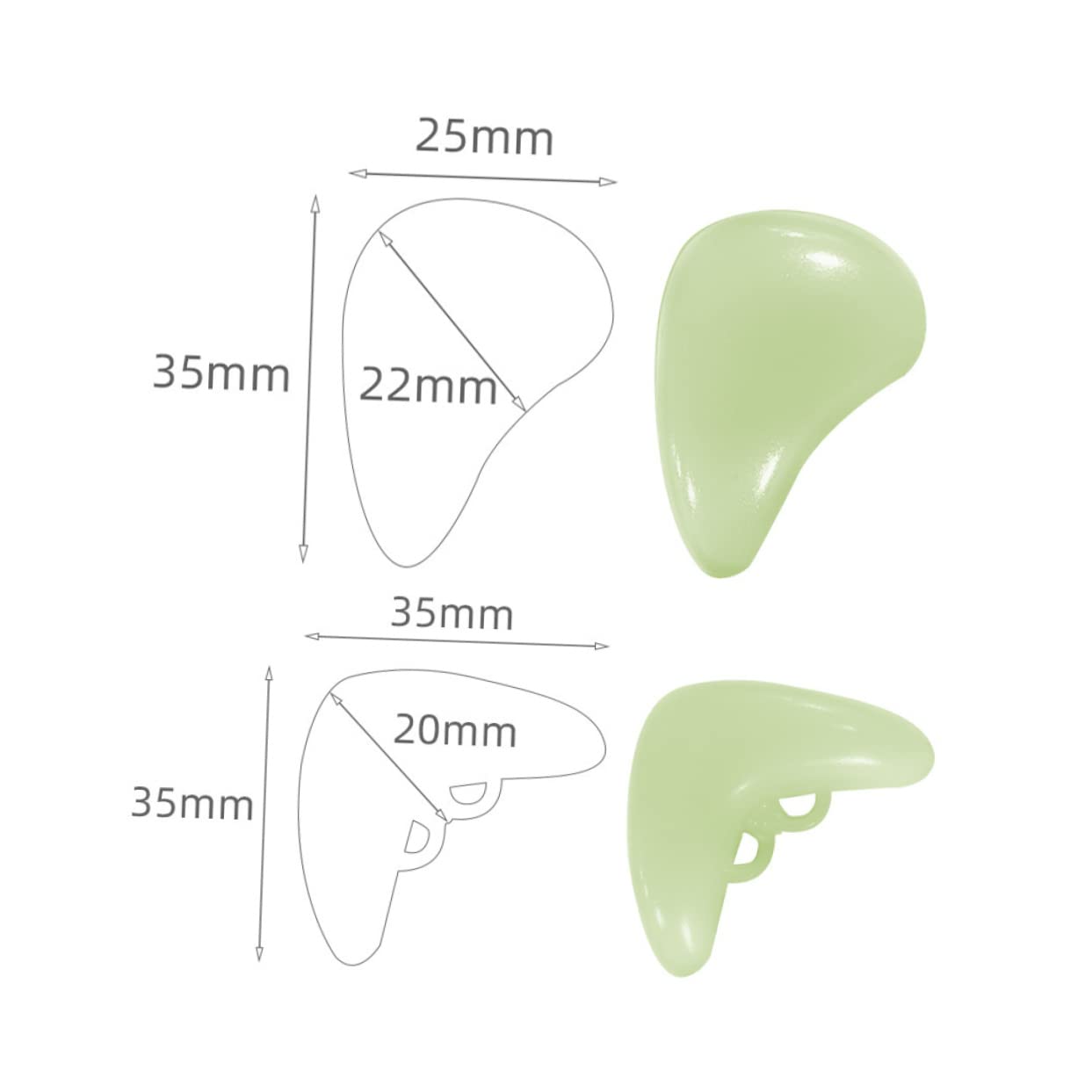 BESPORTBLE 6Pcs Luminous Corner Guards Durable Table Corner Protectors for Safe Furniture Edges Easy Adhesive Installation for Homes