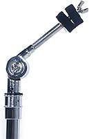 Vista 7 de Soporte de platillos de pluma de doble soporte altura ajustable de 27.5 a 52.7 pulgadas, patas de doble refuerzo resistente, soporte de pluma