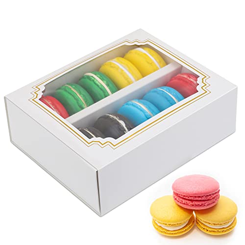 24 Stück Transparente Macaron-Boxen – Aufbewahrung & Display Für Kekse, Hochzeiten, Partys