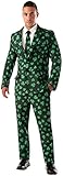 Forum Novelties mens Shamrock Suit and Tie Costume, Green, Medium US