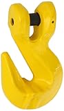Indusco 47400196 Grade 80 Drop Forged Alloy Steel Clevis Grab Hook with Cradle, Painted Finish, 5/8