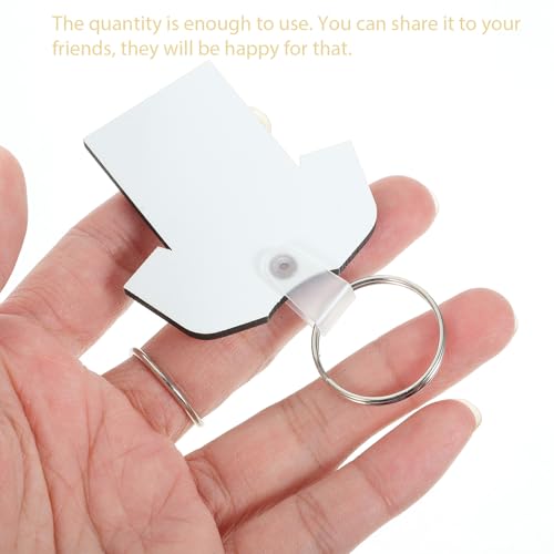 Llaveros para sublimación DIY con MDF resistente para transferencias de calor 5