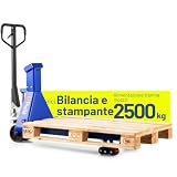 Pallit Transpallet Bilancia Stampante - 2000 kg Portata