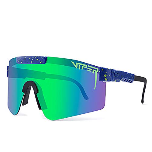 LQ&XL Pit Viper Sports Polarized Sunglasses,Men and Women Outdoor Windproof Eyewear,Original UV400 Uv Protection Outdoor Cycling Glasses-C12 5.9inchx2.4inch
