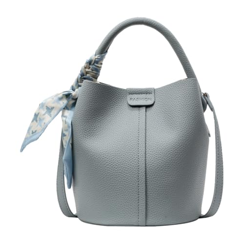 Bucket Bags for Women Small Crossbody Bag Faux Leather Top Handle Bag Trendy Satchel Purse