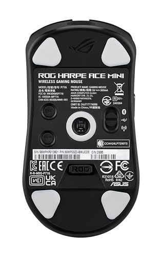 ASUS ROG Harpe Ace Mini Wireless Esports Gaming Mouse – Small Compact Design, Right-Handed, 49g Lightweight, Tri-Mode Connectivity, 36K DPI, up to 105Hr Battery, Pro-Approved, PC/Mac Support - Black - image 8