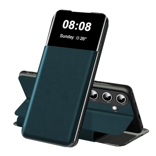 Étui portefeuille pour Samsung S25 FE avec béquille et porte-cartes en silicone noir