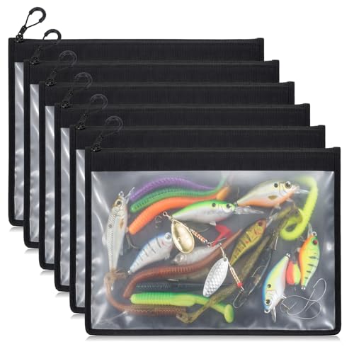 6 unidades Bolsas de almacenamiento grandes para cebos blandos, 12 x 16 pulgadas miniatura 1