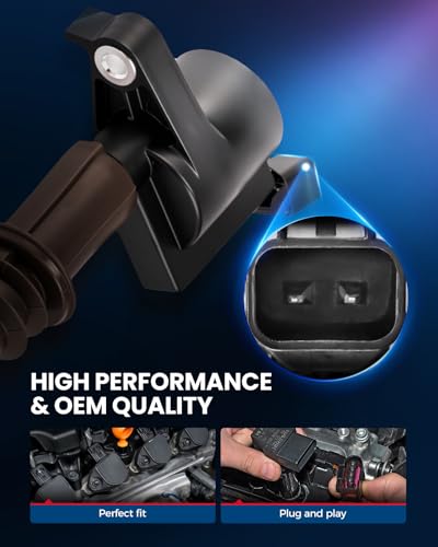 Image of KAX Ignition Coils & Spark Plugs Set Fit for Ford F-150, Expedition | (w /tool) F-150 2008-10 5.4L, F-150 2009-10 4.6L, Expedition 2008-2014, F-250 Super Duty 2008-2009 6.8L 2008-2010 5.4L FD509