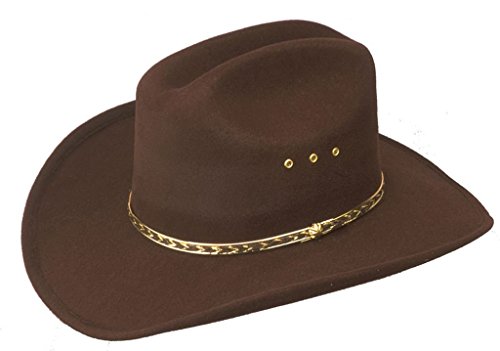 Chapeau western homme marron cowboy chapeau de cow-boy vintage pour homme