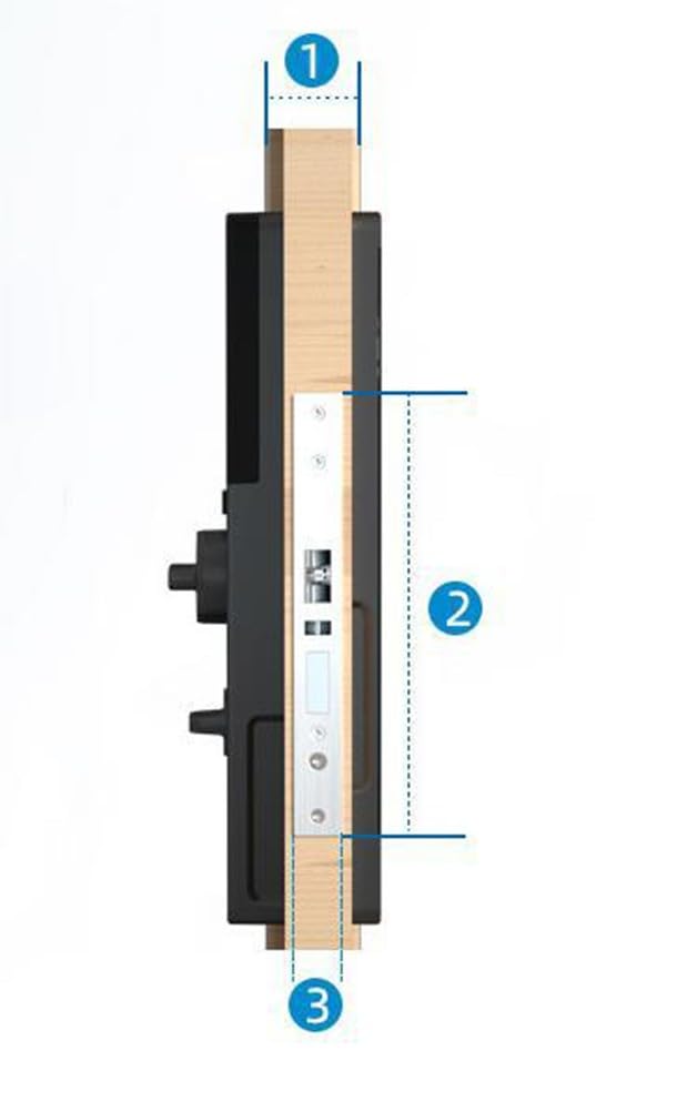 Cerradura inteligente de puerta electrónica, cerradura inteligente TTlock con control remoto de aplicación, contraseña y entrada de tarjeta IC, cerrojo antirrobo de aleación de aluminio
