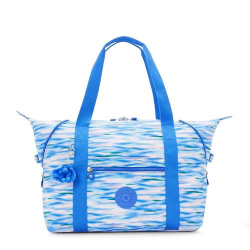 Sac fourre-tout Kipling Art M Prt3 bleu dilué grand format pour femme