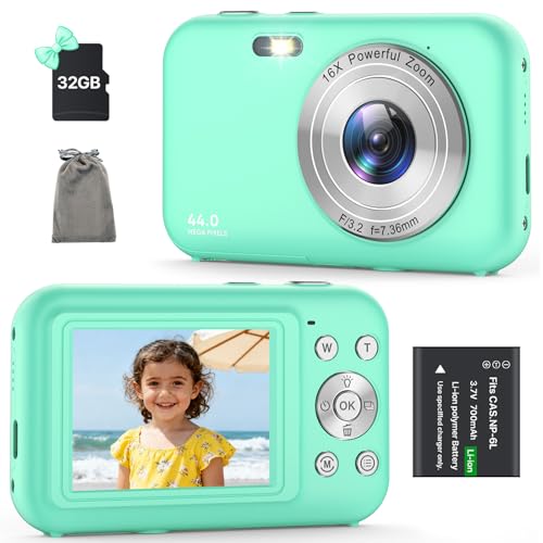 Kids Camera con 32GB Card FHD 1080P 44MP miniatura 1