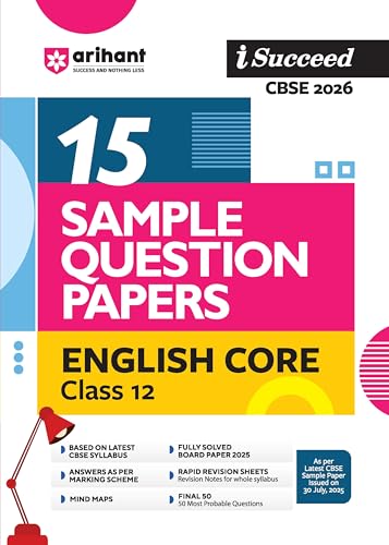 Image of Arihant i-Succeed CBSE Sample Question Papers 2026 Physics, Chemistry & Biology Class 12 (Set of 3) | 15 Sample Question Papers | Rapid Revision ... on CBSE Sample Paper | Engliah Medium