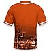 Baseball City Night Skyline Jersey Shirt Printing Apparel for Men Fans Gifts M Orange Black