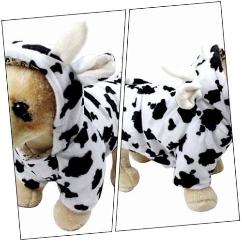 Disfraz para perro con patrón de vaca talla L miniatura 5