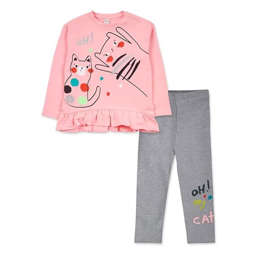 Chándal felpa de niña tuc tuc cattitude rosa para ropa de invierno