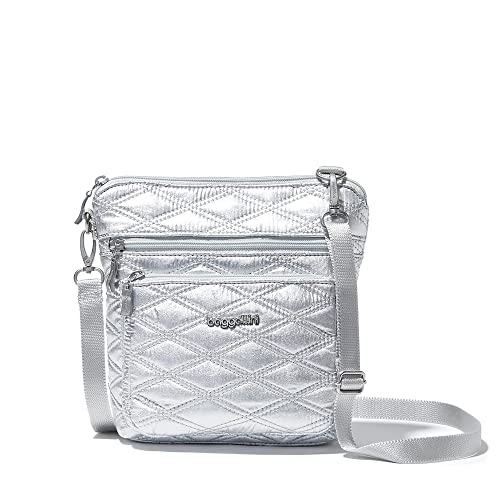 Image of Baggallini Modern Pocket Crossbody Bag for Women, 8.5 inchx8.5 inch Handbag Purse with RFID, Lightweight Water-Resistant