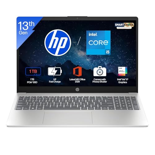 HP 15, 13th Gen Intel Core i5-1335U (16GB DDR4, 1TB SSD) FHD