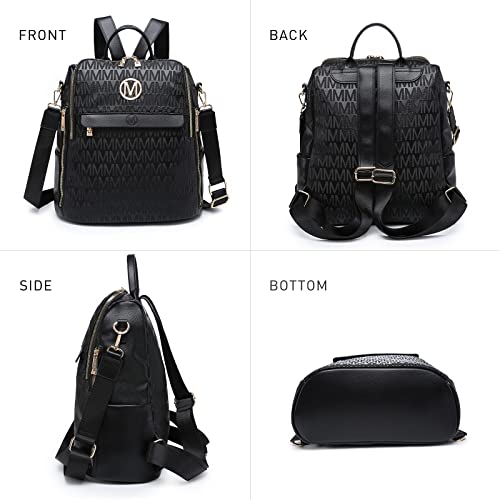Mkp Collection Mkp Women Fashion Backpack Purse Pu Leather Convertible Medium Ladies Rucksack Travel Shoulder Bags Handbag And Purse 2Pcs thumb #4