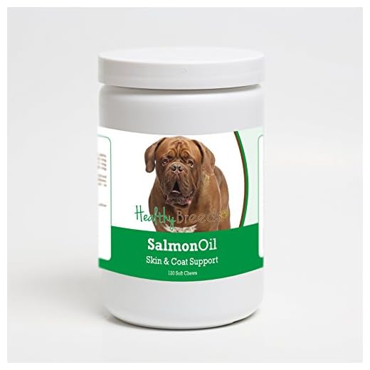 Healthy Breeds Dogue de Bordeaux Salmon Oil Soft Chews 120 Count