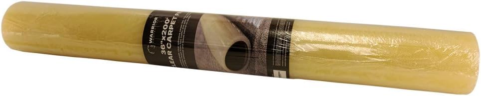 Clear Carpet Protection Self-Adhesive Film, 2.5 Mil, 24 in x 200 ft Roll (36")