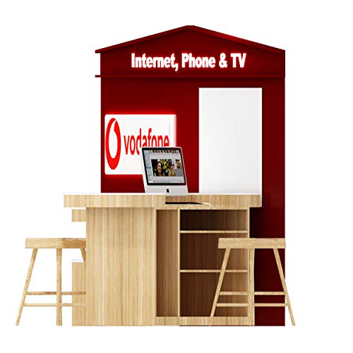 Red Haus Modul mit Ablagefläche und Aktivierung Theke Cover