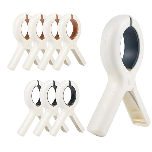 8 Pcs Beach Towel Clips Towel Clips for Sun Loungers Large Towel Clips Sunbed Towel Clips Strong Grip Clothes Pegs for Sun Lounger Laundry Sunbeds Pool Chairs for Beach Pool Garden