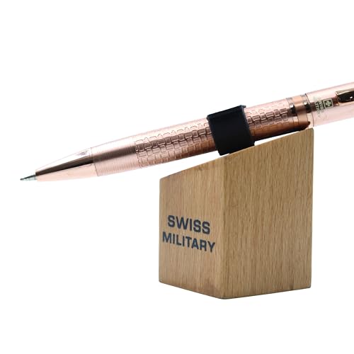 Image of SWISS MILITARY INNOVA Smooth Writing Metal Body Ball Pen with 0.7mm NSTC Blue Poly Jotter Refill, 2000-2200m Writing Length, Best Gift Men & Women, Professional, Executive Office- Body Rose